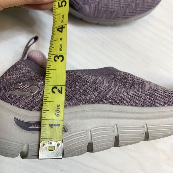 Skechers Women's Arch Fit Vista Inspiration Slip On Shoes Purple Size: 10 - Picture 10 of 10